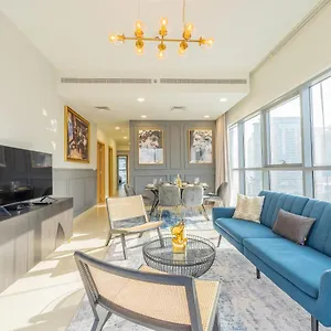 Nouveau Art Deco 3br With Burj & Canal Views شقة